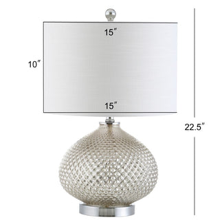 Bruno 22.5" LED Glass Table Lamp