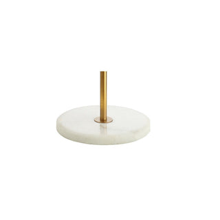 Crane 61.5" Modern Gilt Metal with Marble Based LED Floor Lamp