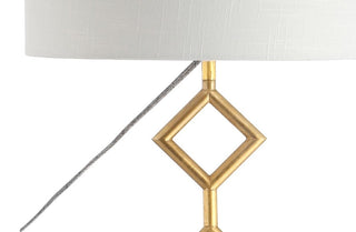 Crane 61.5" Modern Gilt Metal with Marble Based LED Floor Lamp