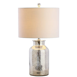 Dax 24.5" Trellis Pattern Glass LED Table Lamp