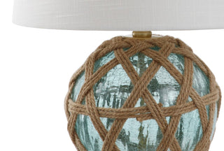 Kori 21.5" LED Glass/Rope Table Lamp