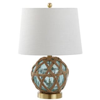 Kori 21.5" LED Glass/Rope Table Lamp