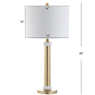 Kelvin 27" Metal/Marble LED Table Lamp