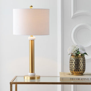 Kelvin 27" Metal/Marble LED Table Lamp