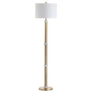 Kelvin 60.5" Metal/Marble LED Floor Lamp