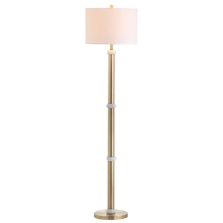 Kelvin 60.5" Metal/Marble LED Floor Lamp