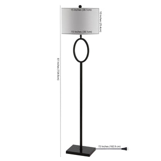 Morgan 61" Metal LED Floor Lamp