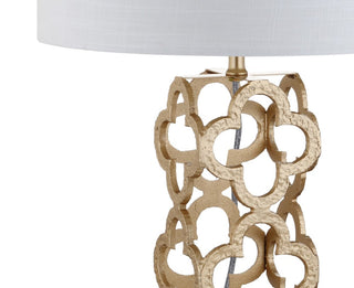 Karina 26.5" Metal Quatrefoil LED Table Lamp