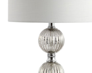 Dwarf 30.5" Silvered Orbs Glass/Metal LED Table Lamp