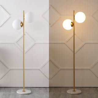 Elza 60.5" Modern Parisian Candlestick Iron LED Floor Lamp