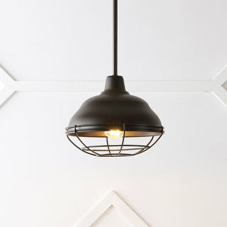 Bridgemoor 10.38" Industrial Farmhouse Iron LED Pendant