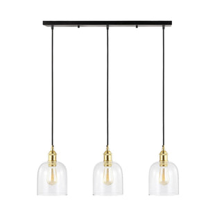 Cooper 25.5"  Farmhouse Contemporary Glass Linear LED Pendant