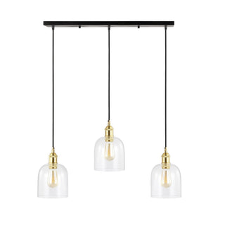 Cooper 25.5"  Farmhouse Contemporary Glass Linear LED Pendant