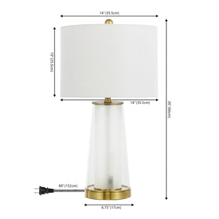 Portable Modern Minimalist Glass/Iron Nightlight LED Table Lamp