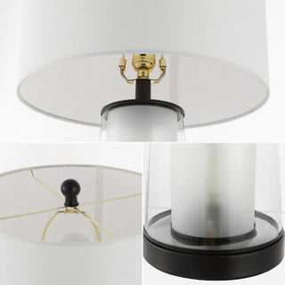 Retro 26" Modern Minimalist Glass/Iron Nightlight LED Table Lamp