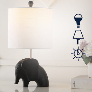 Koda Eclectic Southwestern Resin/Iron Elephant LED Kids Table Lamp