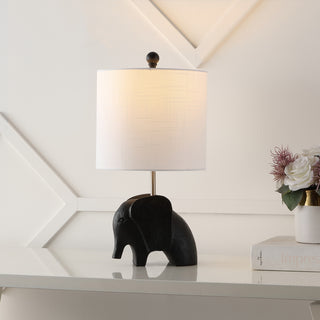 Koda Eclectic Southwestern Resin/Iron Elephant LED Kids Table Lamp