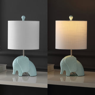 Koda Eclectic Southwestern Resin/Iron Elephant LED Kids Table Lamp