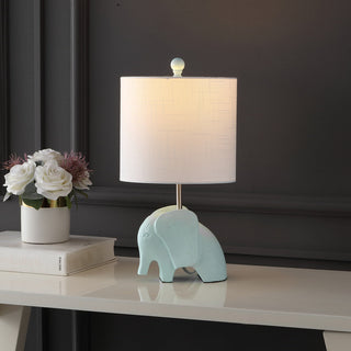 Koda Eclectic Southwestern Resin/Iron Elephant LED Kids Table Lamp