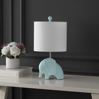 Koda Eclectic Southwestern Resin/Iron Elephant LED Kids Table Lamp