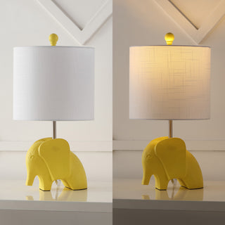 Koda Eclectic Southwestern Resin/Iron Elephant LED Kids Table Lamp