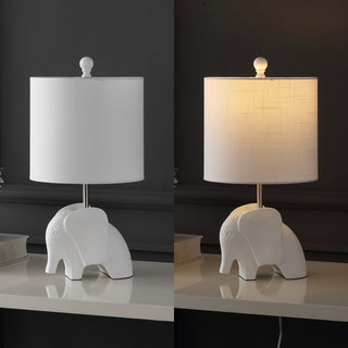 Koda Eclectic Southwestern Resin/Iron Elephant LED Kids Table Lamp