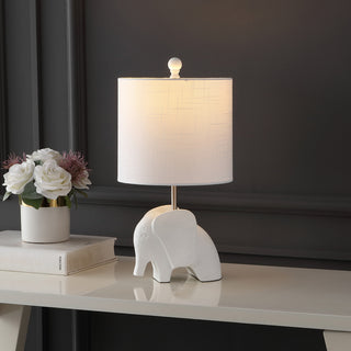 Koda Eclectic Southwestern Resin/Iron Elephant LED Kids Table Lamp