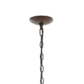 Oakley Telta 25" Midcentury Farmhouse Iron LED Chandelier