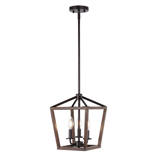 Dean 10" Iron Farmhouse Industrial Lantern LED Pendant