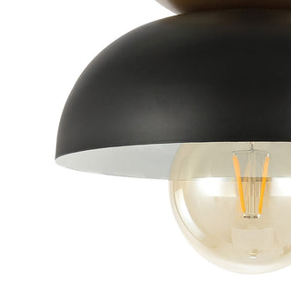 Subtle 8.5" Classic Industrial Iron LED Flush Mount