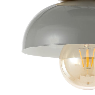 Subtle 8.5" Classic Industrial Iron LED Flush Mount