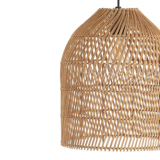 Hardwired 13" Farmhouse Coastal Bohemian Rattan 180" Cord Plug-In or Hardwired LED Pendant