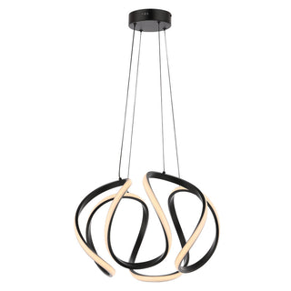 Euphoria 18.5" Contemporary Designer Aluminum/Iron Scribble Integrated LED Pendant Light