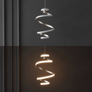 Whirl Modern Minimalist Aluminum/Iron Abstract Integrated LED Pendant