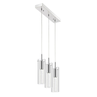 Mium Modern Style Iron/Crystal/Glass Integrated LED Linear Pendant