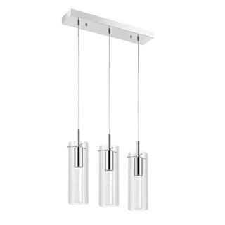 Mium Modern Style Iron/Crystal/Glass Integrated LED Linear Pendant