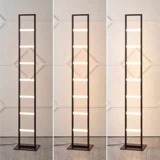 Addlon 59.3" Minimalist Modern Iron Ladder Dimmable Integrated LED Floor Lamp