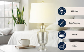 Matilda 26.5" Glass LED Table Lamp