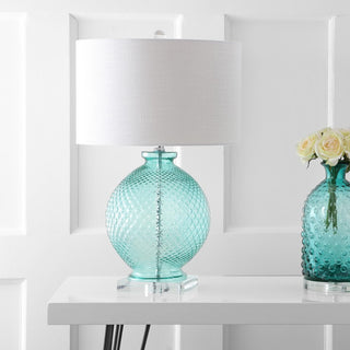 Demi 26" Glass and Crystal LED Table Lamp