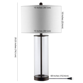 Saul 29" Glass LED Table Lamp