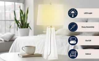 Shelby 28.5" Glass LED Table Lamp