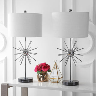 Jazmine 31.5" Metal/Marble LED Table Lamp, Set of 2