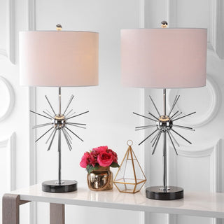 Jazmine 31.5" Metal/Marble LED Table Lamp, Set of 2