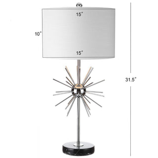 Jazmine 31.5" Metal/Marble LED Table Lamp, Set of 2