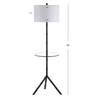 Sloan 62" Metal LED End Table Floor Lamp