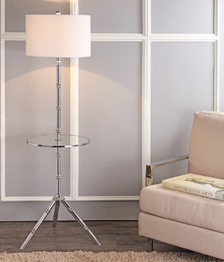 Sloan 62" Metal LED End Table Floor Lamp