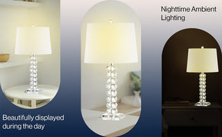 Isabella 25.5" Crystal LED Table Lamp