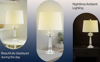 Emmet 24.5" Crystal LED Table Lamp