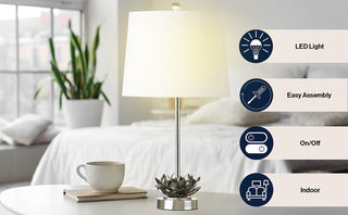 Nelson 25" Crystal LED Table Lamp