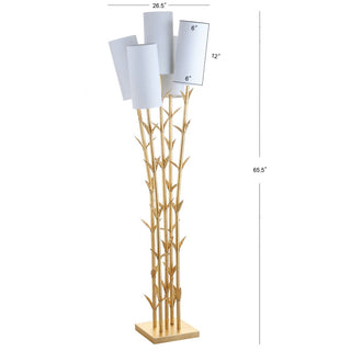 Sebastian 5-Light Brass 65.5" LED Floor Lamp